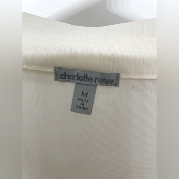 Charlotte Russe Tops See Through Dress Shirt Poshmark